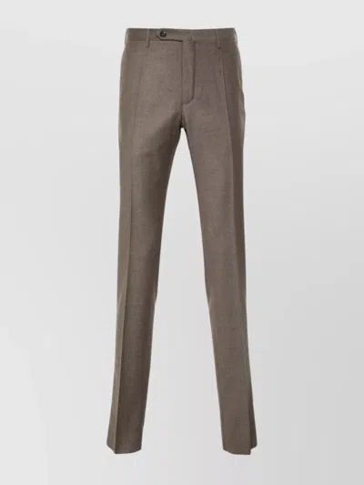 INCOTEX TAILORED TROUSERS WITH POCKETS AND BELT LOOPS
