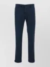 Incotex Tailored Trousers With Pockets And Cuffs In Blue