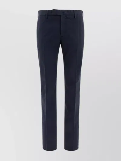 Incotex Tailored Trousers With Pockets And Loops In Blue
