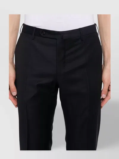 Incotex Tailored Trousers With Pockets And Loops In Black