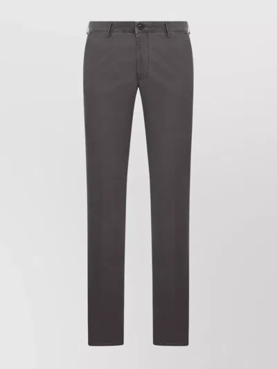 INCOTEX TAILORED TROUSERS WITH POCKETS AND LOOPS