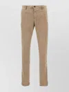 Incotex Tailored Trousers With Pockets And Loops In Brown