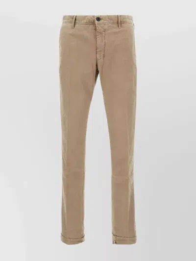 INCOTEX TAILORED TROUSERS WITH POCKETS AND LOOPS