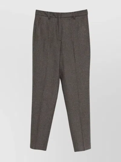 INCOTEX TAILORED TROUSERS WITH POCKETS AND LOOPS