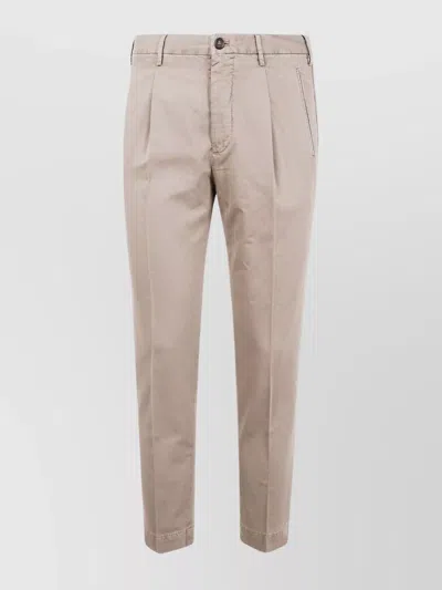 INCOTEX TAILORED TROUSERS WITH POCKETS AND PLEATS