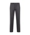 Incotex Tailored Wool Trousers In Black