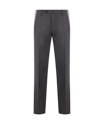 Incotex Tailored Wool Trousers In Black