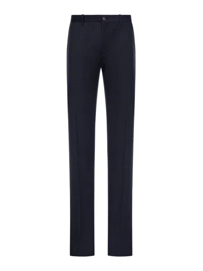 Incotex Tailored Wool Trousers In Blue