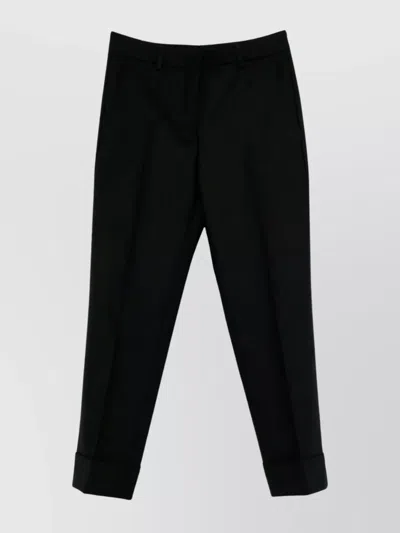 INCOTEX TAILORED WOOL TROUSERS FEATURING POCKETS