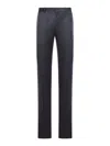 Incotex Tailored Wool Trousers In Black