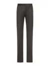Incotex Cotton Straight-leg Trousers In Gray