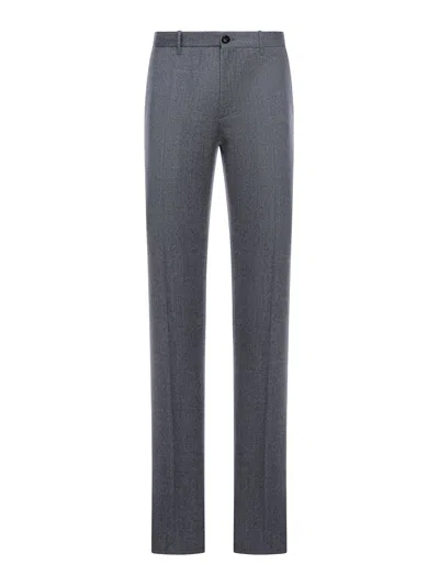Incotex Tailored Wool Trousers In Grey
