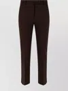 Incotex Tailored Wool Trousers Side Slits In Brown