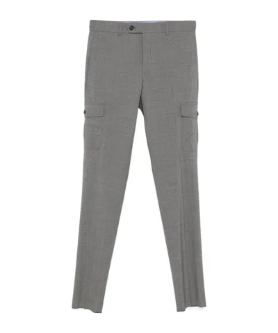 INCOTEX TAPERED CARGO TROUSERS