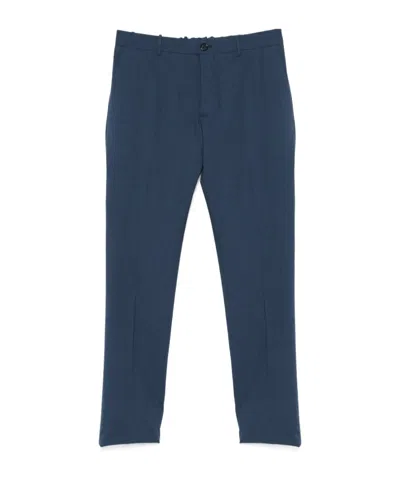 Incotex Tapered Casual Pants In Blue