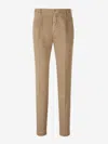 Incotex Beige Pants In Brown