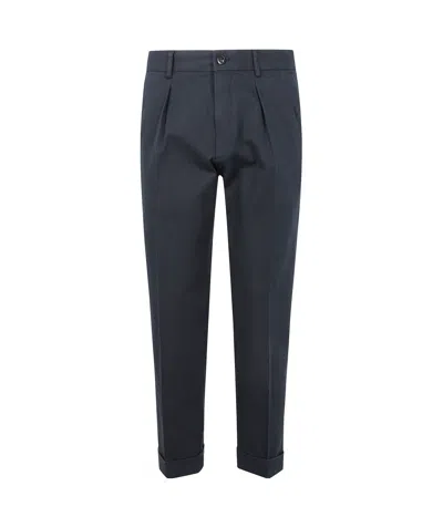 INCOTEX COTTON STRAIGHT-LEG TROUSERS