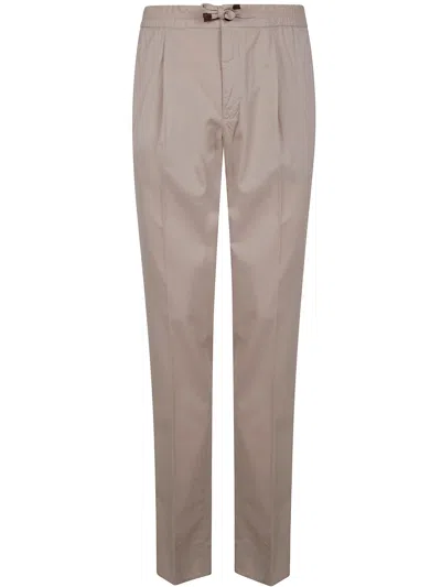 Incotex Tapered Fit Trousers In Brown
