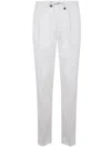 Incotex Tapered Fit Trousers In White
