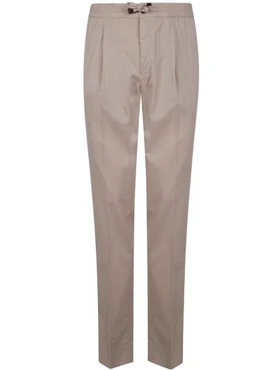 Incotex Tapered Fit Trousers In Beige