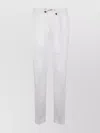 Incotex Tapered Fit Trousers Featuring Elastic Waistband In White