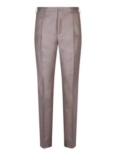 Incotex Tapered Fit Trousers In Grey