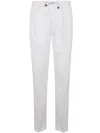 Incotex Tapered Fit Trousers In White