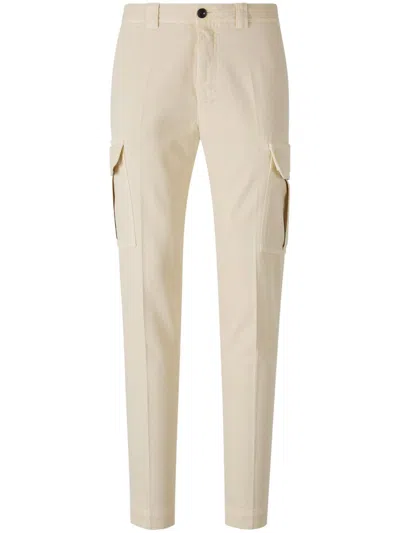Incotex Tapered-leg Cargo Trousers In Beige
