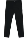 Incotex Tapered Casual Pants In Black