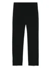 Incotex Contemporary Crop Trousers Pressed Crease In Black