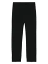 Incotex Contemporary Crop Trousers Pressed Crease In Black