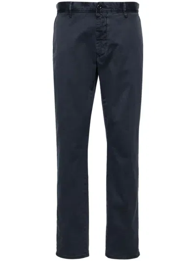 INCOTEX TAPERED-LEG COTTON CHINO TROUSERS