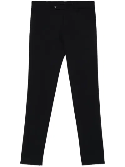 Incotex Tapered Tailored Trousers In Black