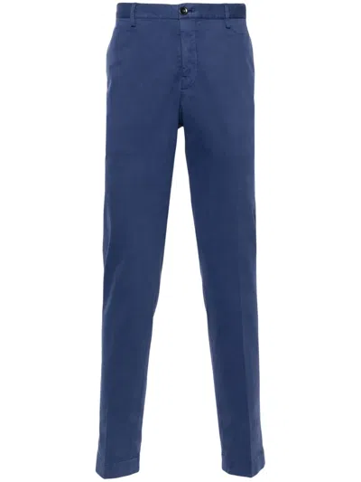 Incotex Tapered-leg Trousers In Blue