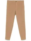 Incotex Tapered-leg Trousers In Brown