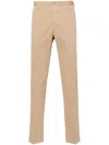 Incotex Cotton Trousers With Back And Side Pockets In Brown