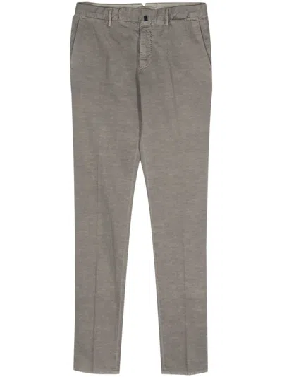 Incotex Tapered-leg Trousers In Grey