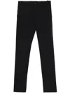 Incotex Tapered Tailored Trousers In Black