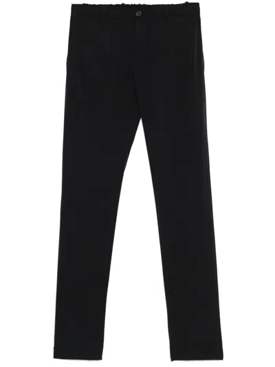 Incotex Tapered Tailored Trousers In Black