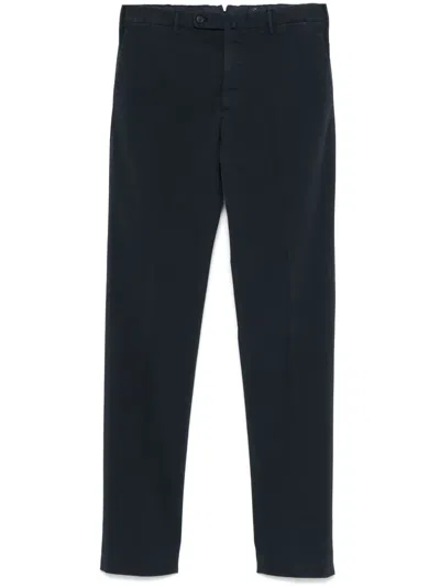 Incotex Pressed-crease Trousers In Black