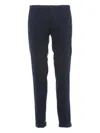 Incotex Trousers With Belt Loops And Pockets In Blue