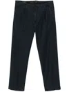 Incotex Tapered Casual Pants In Blue