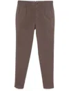 Incotex Tapered Trousers In Brown