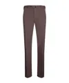 Incotex Tailored Brown Trousers With Comfortable Cotton-elastane Blend In Brown