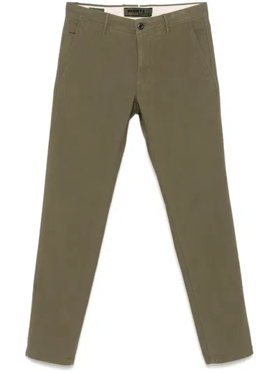 Incotex Tapered Trousers In Green
