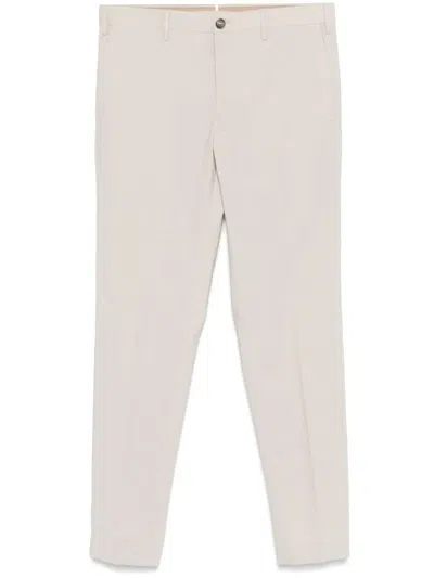 Incotex Tapered Trousers In Neutro