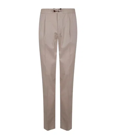 INCOTEX PLEAT-DETAIL TROUSERS
