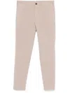 Incotex Tapered Trousers In Nude & Neutrals