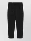 Incotex Tapered Wool Blend Trousers In Black