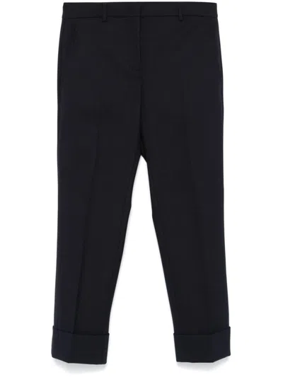 Incotex Tapered Wool Pants In Black